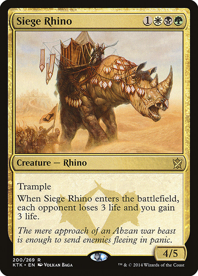 Siege Rhino [Khans of Tarkir] | GrognardGamesBatavia