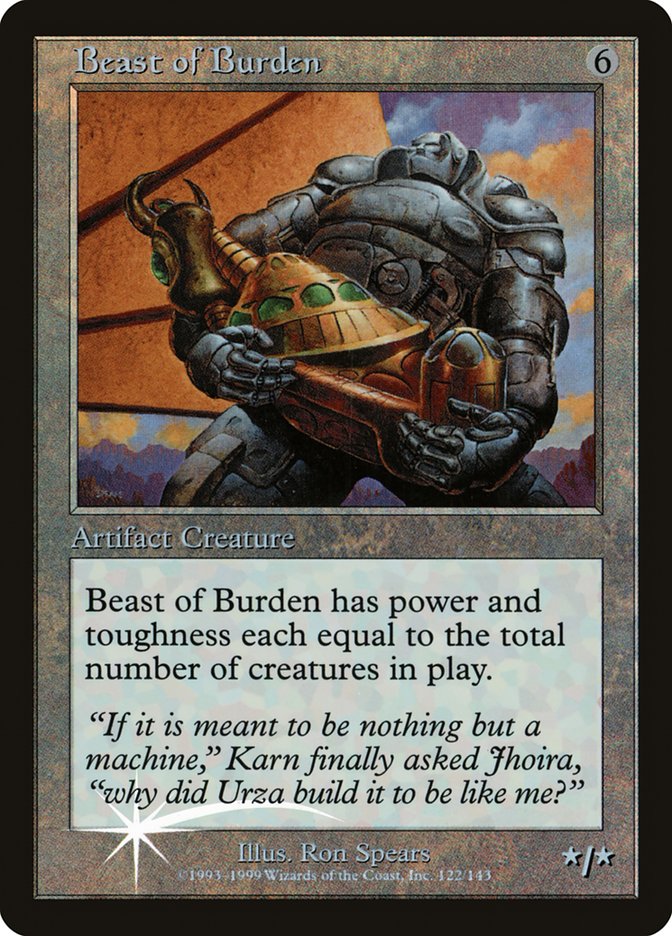 Beast of Burden (Misprinted) [Urza's Legacy Promos] | GrognardGamesBatavia
