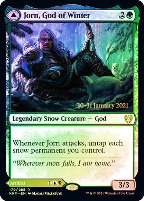 Jorn, God of Winter // Kaldring, the Rimestaff [Kaldheim Prerelease Promos] | GrognardGamesBatavia