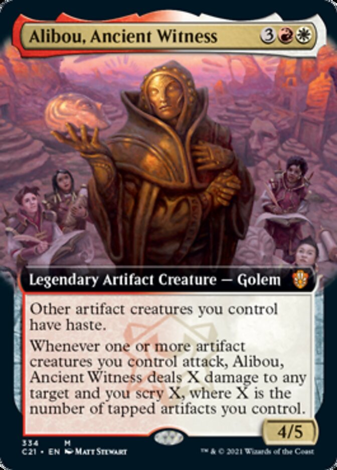 Alibou, Ancient Witness (Extended Art) [Commander 2021] | GrognardGamesBatavia