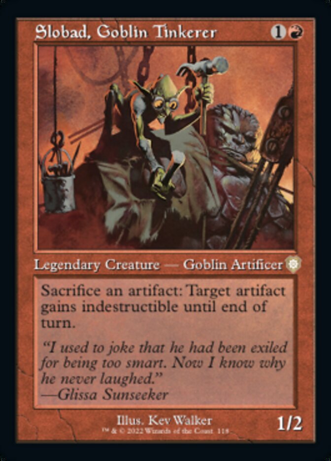 Slobad, Goblin Tinkerer (Retro) [The Brothers' War Commander] | GrognardGamesBatavia