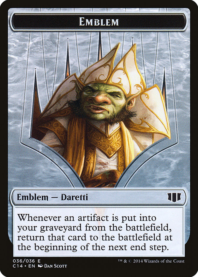 Daretti, Scrap Savant Emblem // Tuktuk the Returned Double-Sided Token [Commander 2014 Tokens] | GrognardGamesBatavia