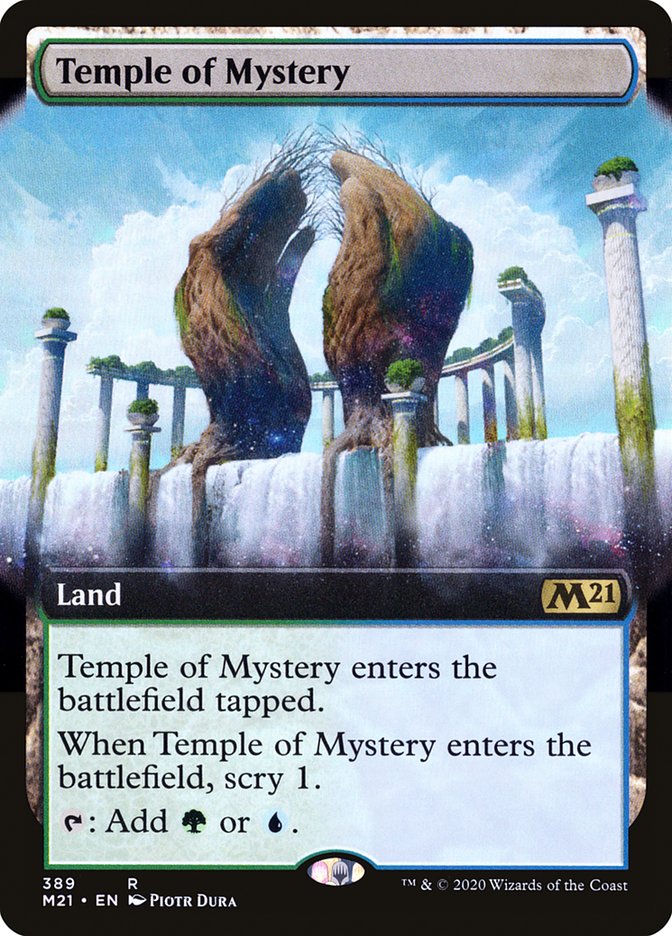 Temple of Mystery (Extended Art) [Core Set 2021] | GrognardGamesBatavia