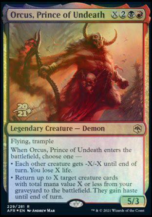 Orcus, Prince of Undeath [Dungeons & Dragons: Adventures in the Forgotten Realms Prerelease Promos] | GrognardGamesBatavia