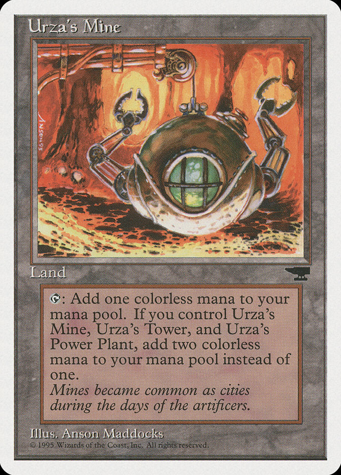 Urza's Mine (Orange Background) [Chronicles] | GrognardGamesBatavia