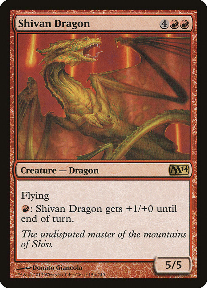 Shivan Dragon [Magic 2014] | GrognardGamesBatavia