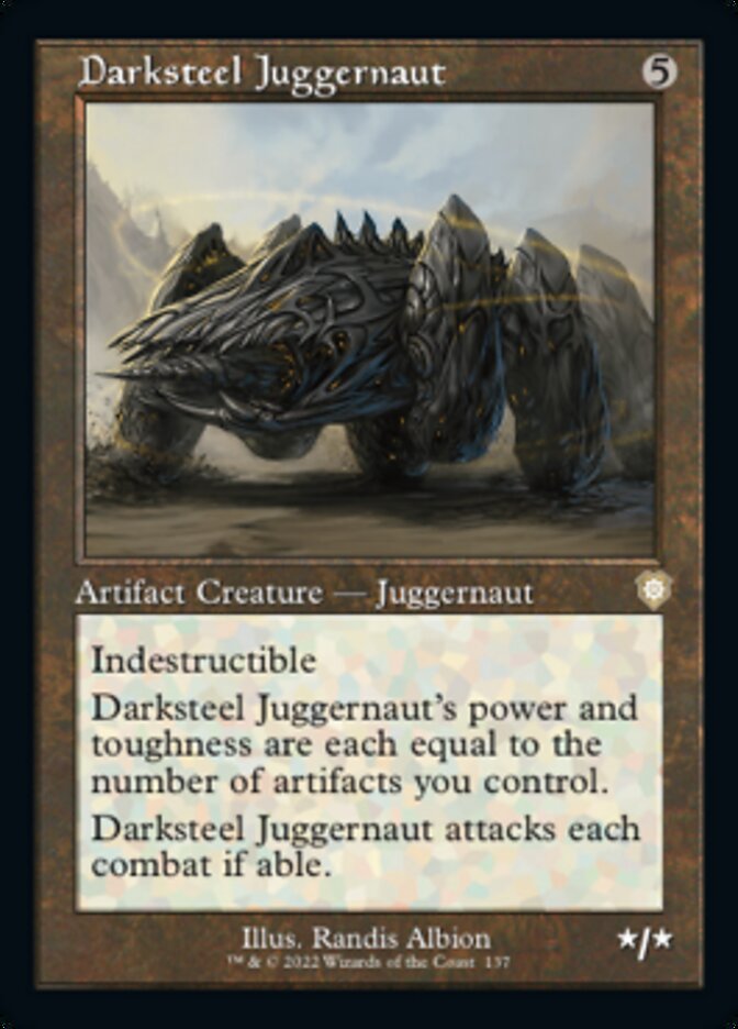 Darksteel Juggernaut (Retro) [The Brothers' War Commander] | GrognardGamesBatavia