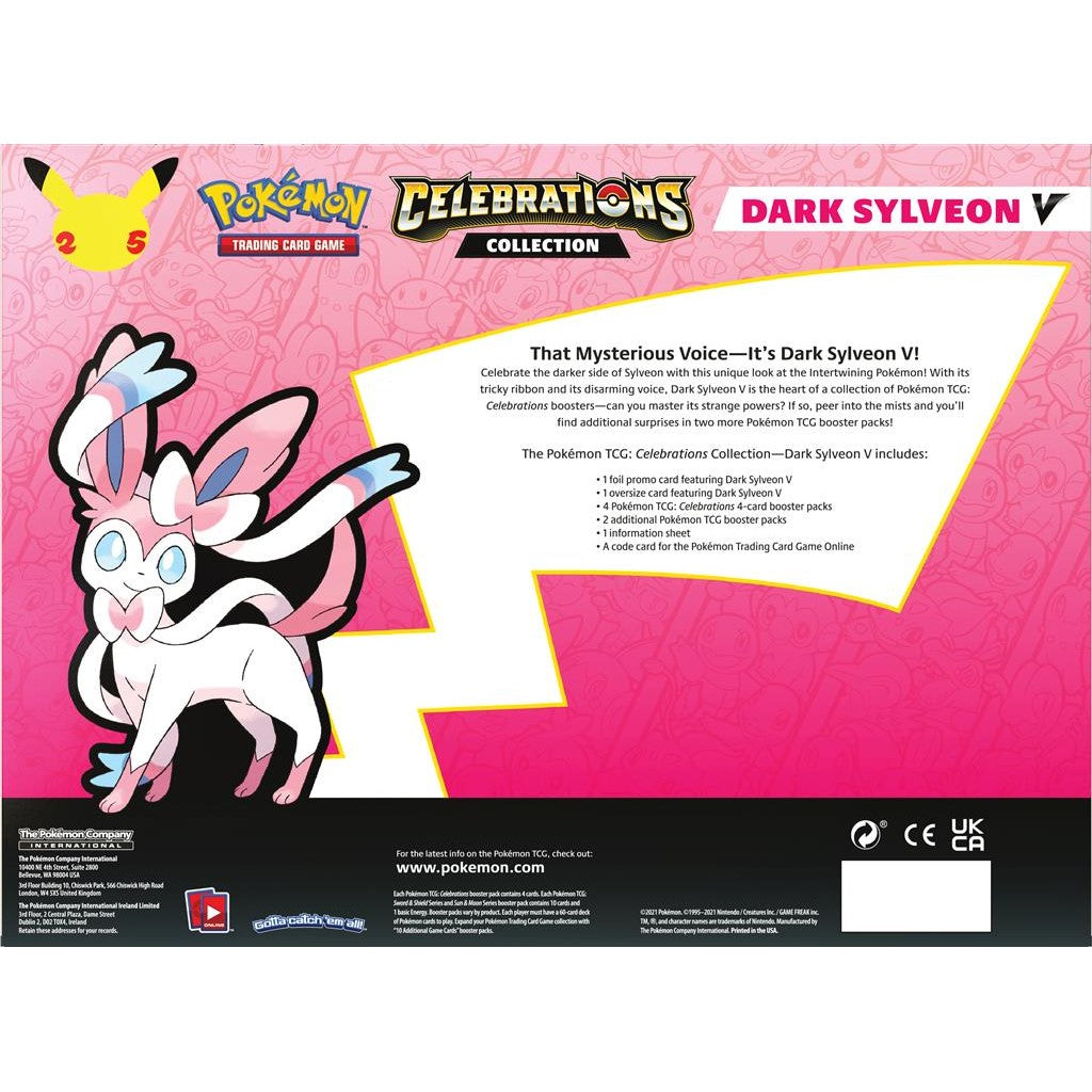 Celebrations: 25th Anniversary - Collection (Dark Sylveon V) | GrognardGamesBatavia