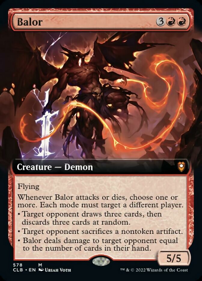 Balor (Extended Art) [Commander Legends: Battle for Baldur's Gate] | GrognardGamesBatavia