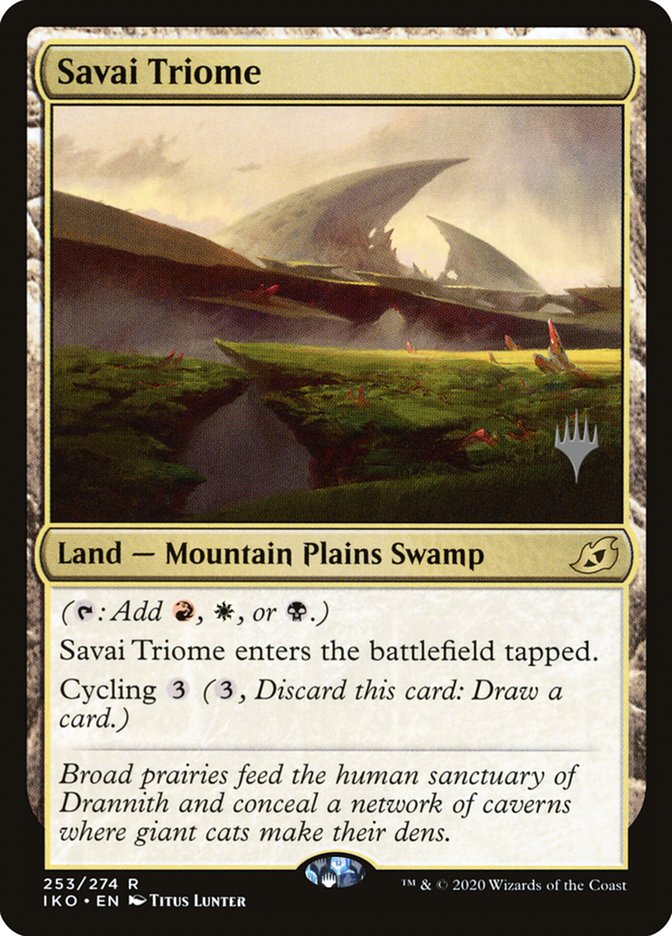 Savai Triome (Promo Pack) [Ikoria: Lair of Behemoths Promos] | GrognardGamesBatavia