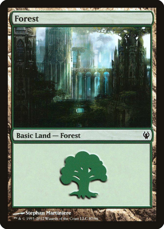 Forest (87) [Duel Decks: Izzet vs. Golgari] | GrognardGamesBatavia