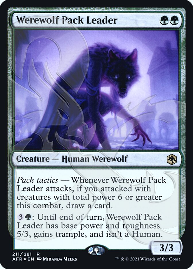 Werewolf Pack Leader (Ampersand Promo) [Dungeons & Dragons: Adventures in the Forgotten Realms Promos] | GrognardGamesBatavia