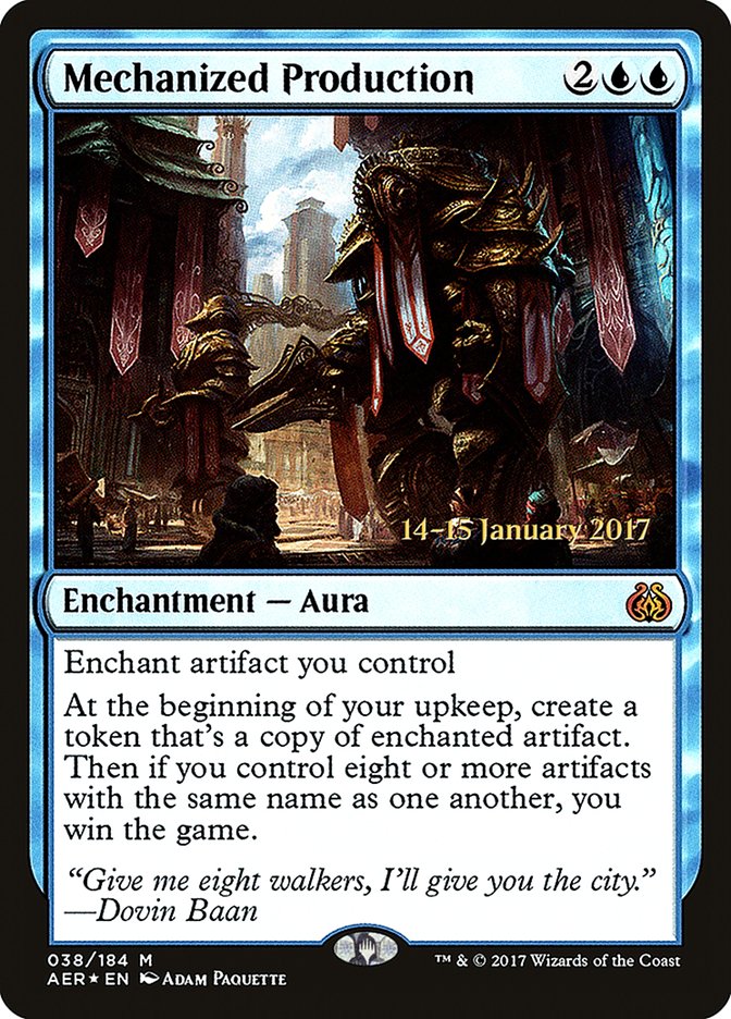 Mechanized Production [Aether Revolt Prerelease Promos] | GrognardGamesBatavia