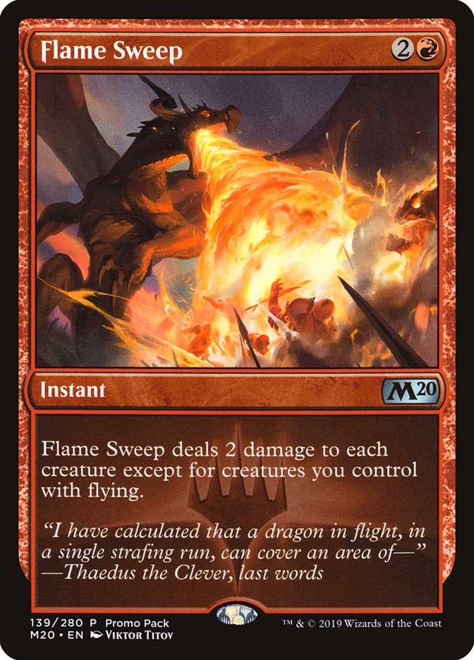 Flame Sweep (Promo Pack) [Core Set 2020 Promos] | GrognardGamesBatavia