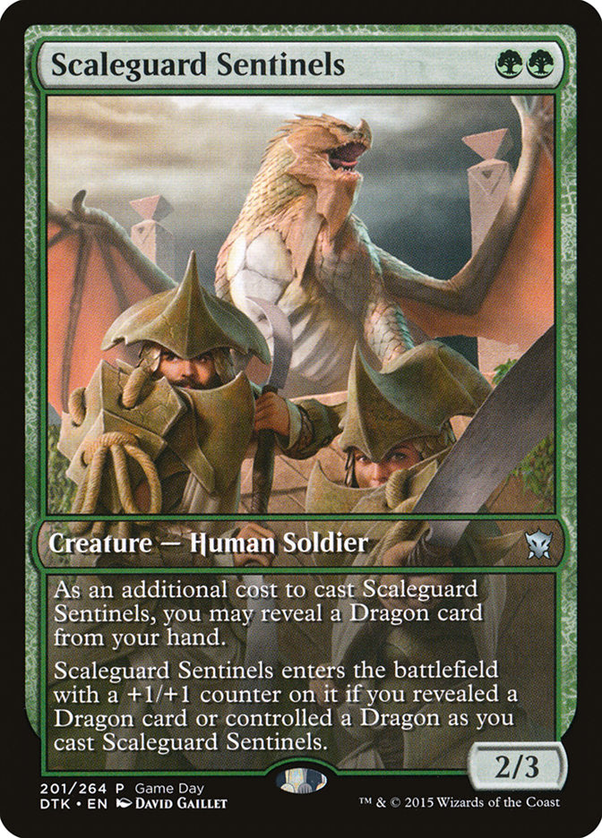 Scaleguard Sentinels (Game Day) [Dragons of Tarkir Promos] | GrognardGamesBatavia