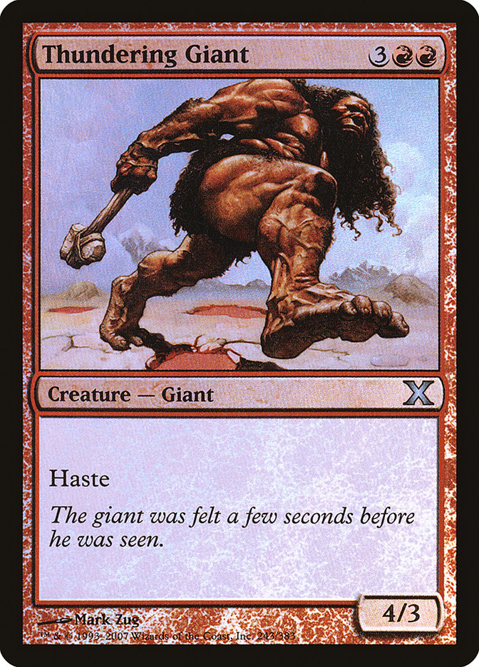 Thundering Giant (Premium Foil) [Tenth Edition] | GrognardGamesBatavia