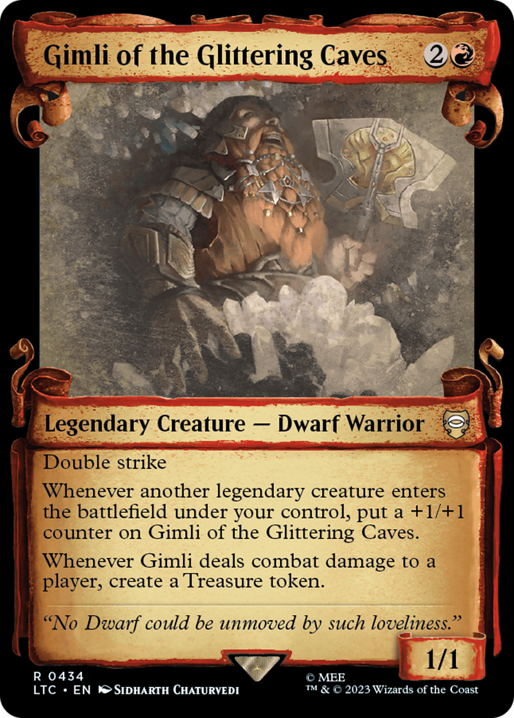 Gimli of the Glittering Caves [The Lord of the Rings: Tales of Middle-Earth Commander Showcase Scrolls] | GrognardGamesBatavia