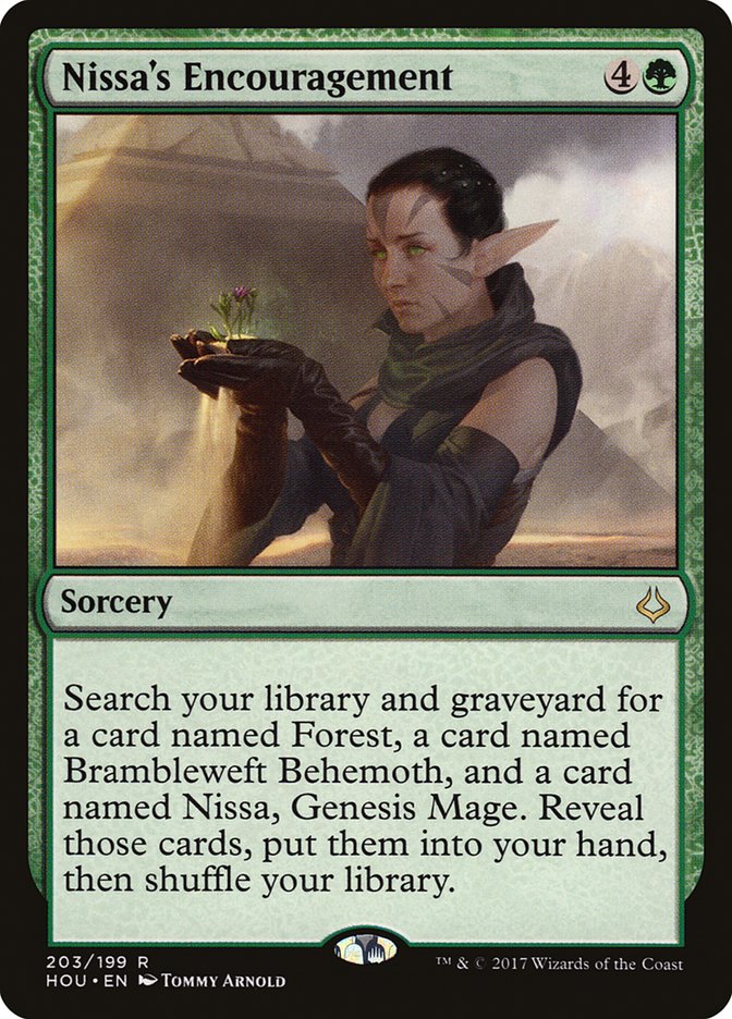 Nissa's Encouragement [Hour of Devastation] | GrognardGamesBatavia