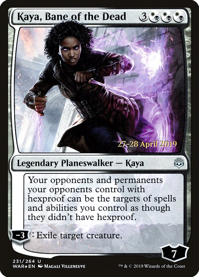 Kaya, Bane of the Dead [War of the Spark Prerelease Promos] | GrognardGamesBatavia