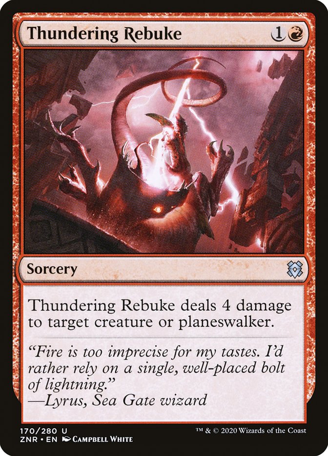 Thundering Rebuke [Zendikar Rising] | GrognardGamesBatavia