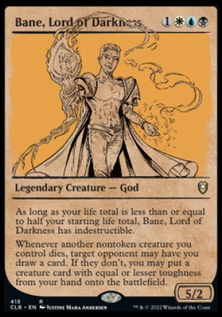 Bane, Lord of Darkness (Showcase) [Commander Legends: Battle for Baldur's Gate] | GrognardGamesBatavia