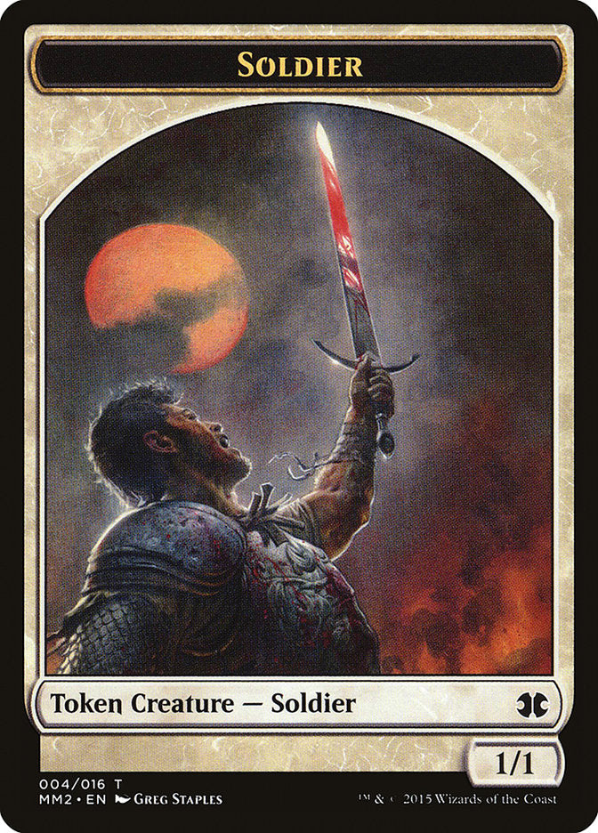 Soldier Token [Modern Masters 2015 Tokens] | GrognardGamesBatavia