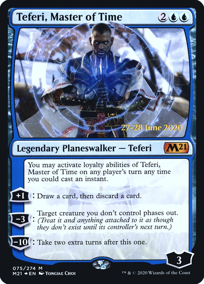 Teferi, Master of Time (075) [Core Set 2021 Prerelease Promos] | GrognardGamesBatavia