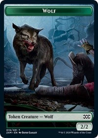 Wolf // Wurm (030) Double-Sided Token [Double Masters Tokens] | GrognardGamesBatavia
