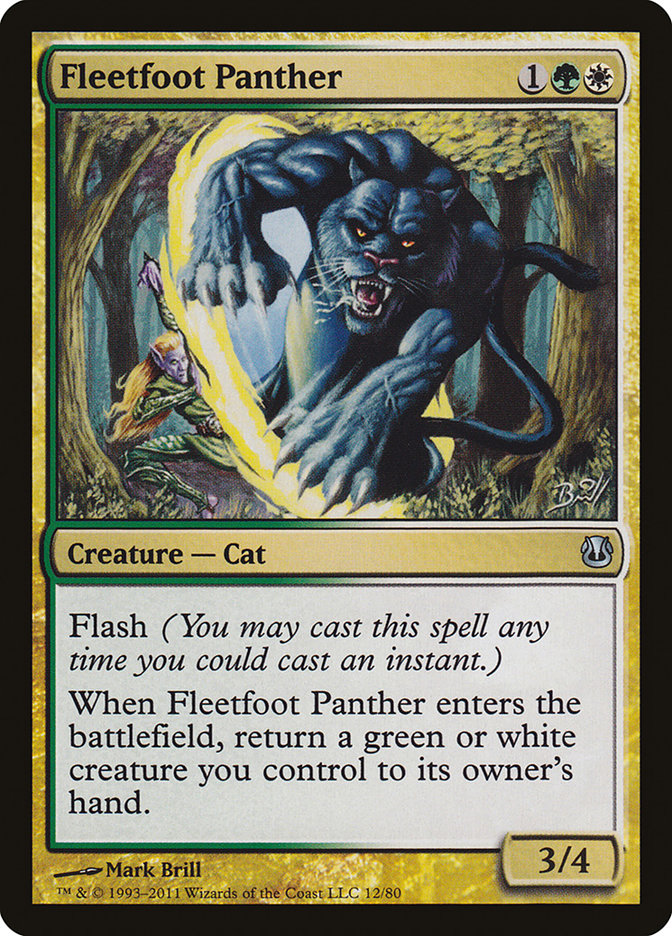 Fleetfoot Panther [Duel Decks: Ajani vs. Nicol Bolas] | GrognardGamesBatavia