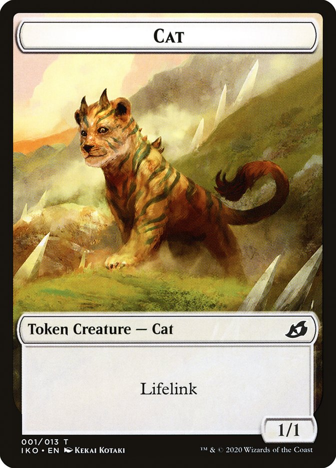 Cat Token [Ikoria: Lair of Behemoths Tokens] | GrognardGamesBatavia