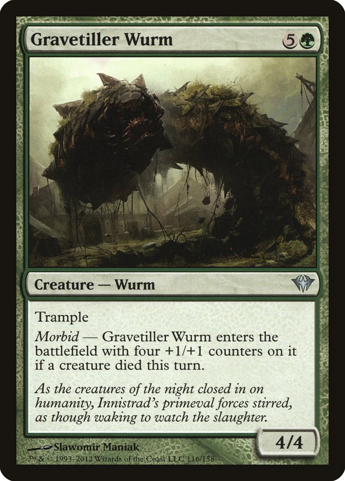 Gravetiller Wurm [Dark Ascension] | GrognardGamesBatavia