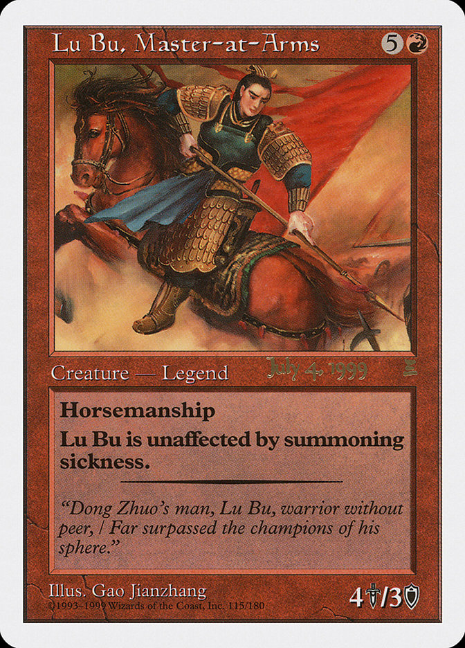 Lu Bu, Master-at-Arms (July 4, 1999) [Portal Three Kingdoms Promos] | GrognardGamesBatavia