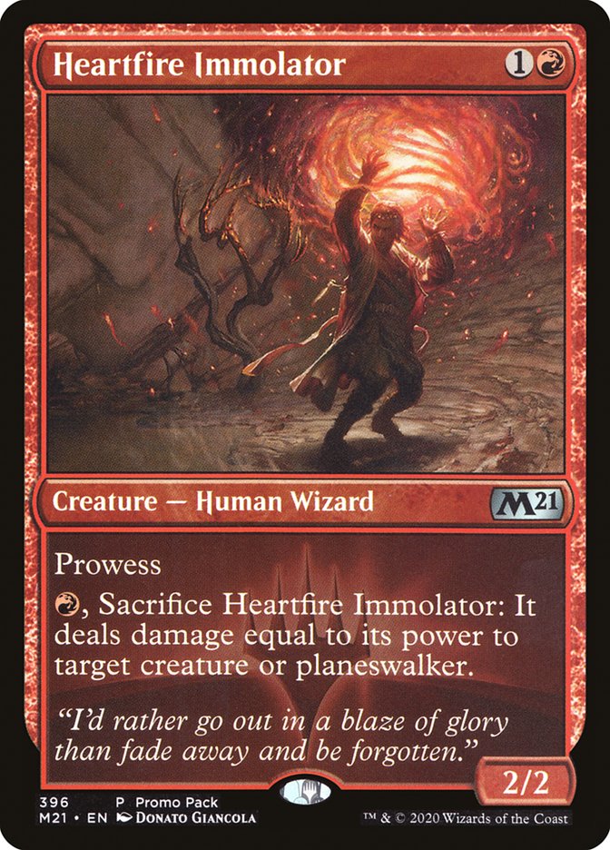 Heartfire Immolator (Promo Pack) [Core Set 2021 Promos] | GrognardGamesBatavia