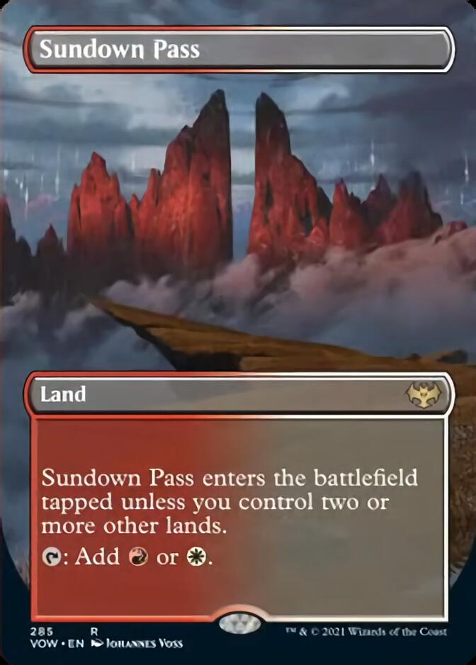 Sundown Pass (Borderless Alternate Art) [Innistrad: Crimson Vow] | GrognardGamesBatavia