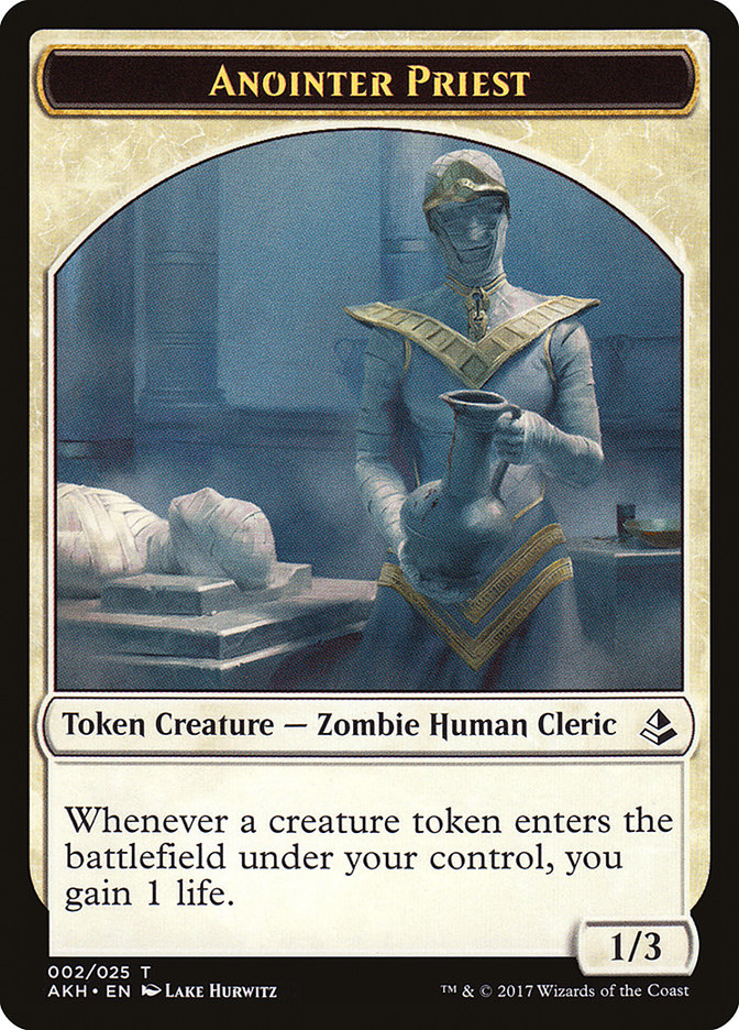 Anointer Priest Token [Amonkhet Tokens] | GrognardGamesBatavia