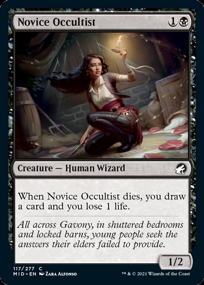 Novice Occultist [Innistrad: Midnight Hunt] | GrognardGamesBatavia