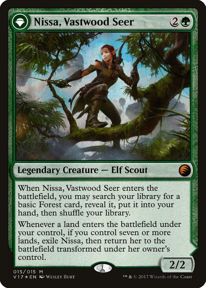 Nissa, Vastwood Seer // Nissa, Sage Animist [From the Vault: Transform] | GrognardGamesBatavia