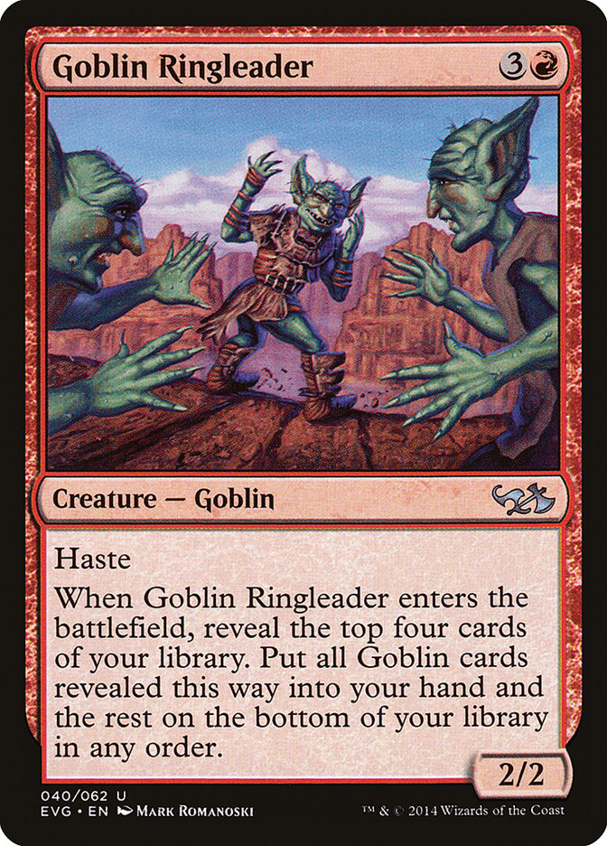 Goblin Ringleader (Elves vs. Goblins) [Duel Decks Anthology] | GrognardGamesBatavia