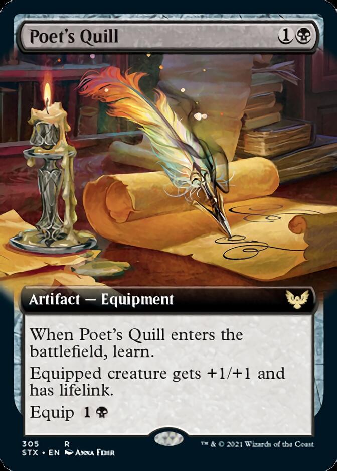 Poet's Quill (Extended Art) [Strixhaven: School of Mages] | GrognardGamesBatavia