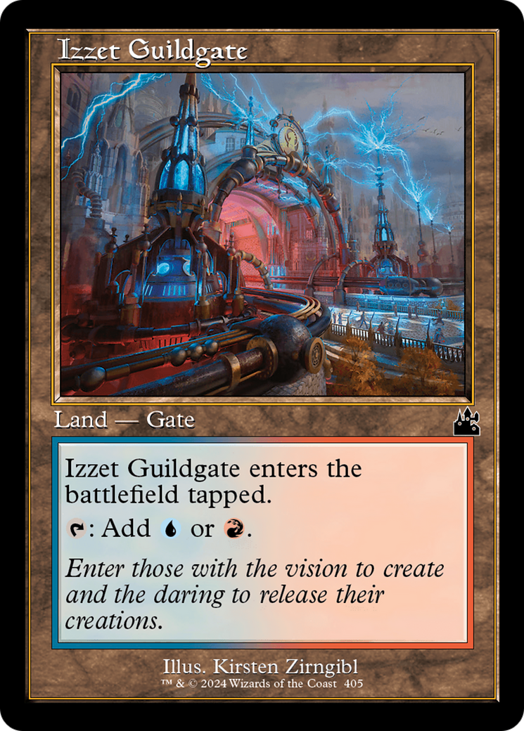 Izzet Guildgate (Retro Frame) [Ravnica Remastered] | GrognardGamesBatavia