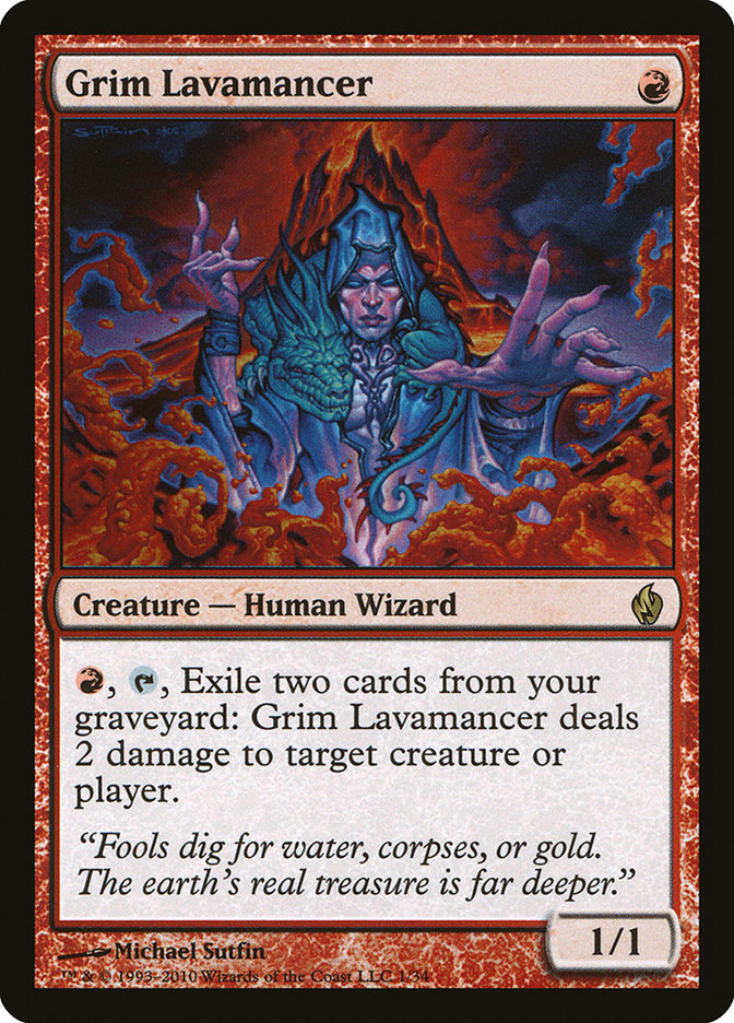 Grim Lavamancer [Premium Deck Series: Fire and Lightning] | GrognardGamesBatavia