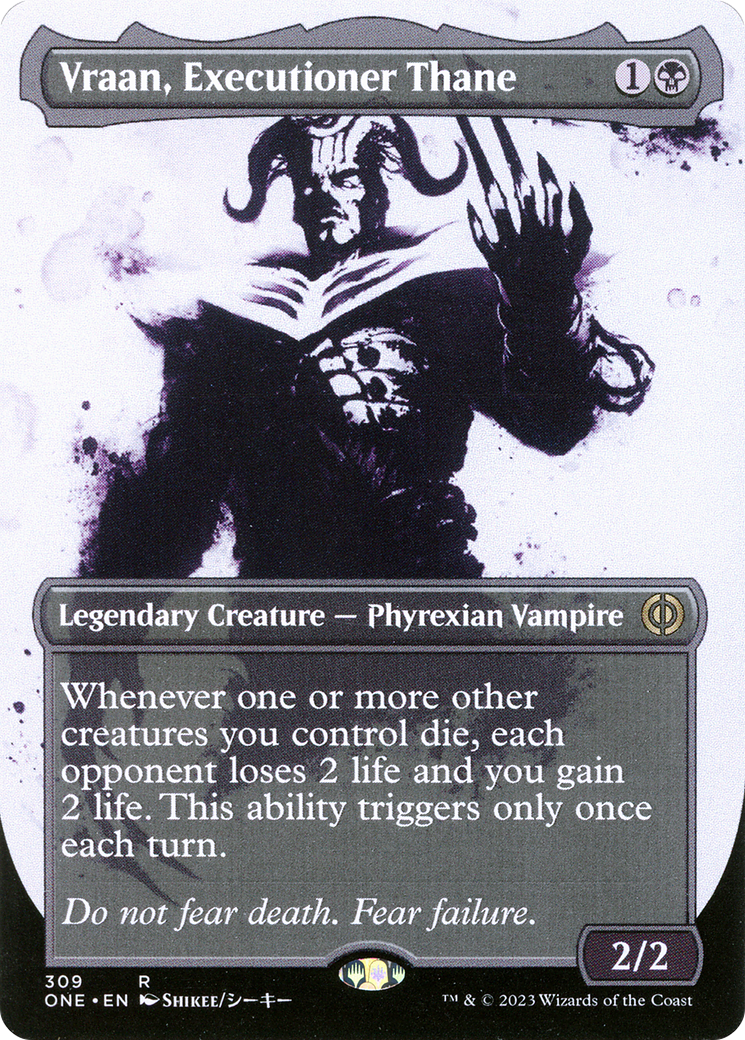 Vraan, Executioner Thane (Borderless Ichor) [Phyrexia: All Will Be One] | GrognardGamesBatavia