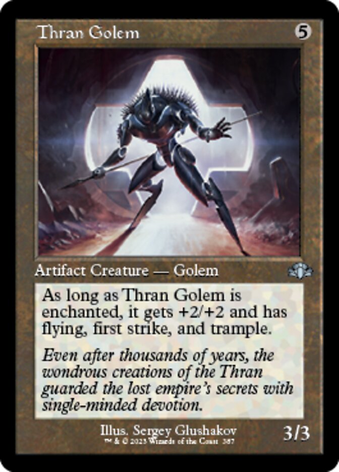 Thran Golem (Retro) [Dominaria Remastered] | GrognardGamesBatavia