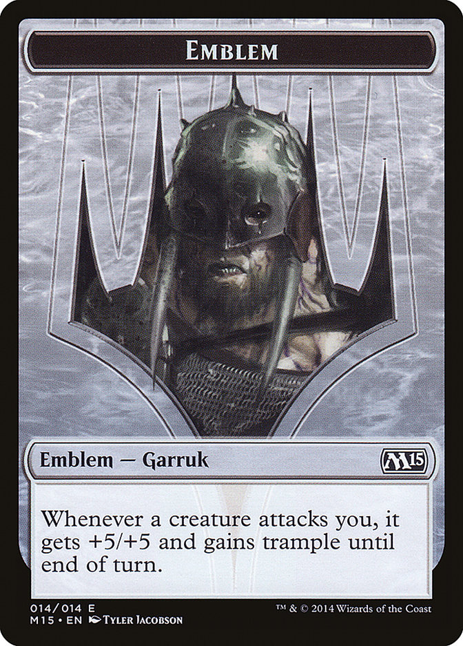 Garruk, Apex Predator Emblem [Magic 2015 Tokens] | GrognardGamesBatavia