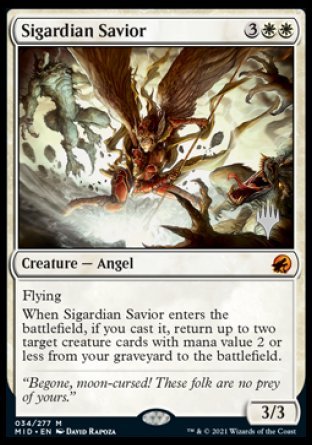 Sigardian Savior (Promo Pack) [Innistrad: Midnight Hunt Promos] | GrognardGamesBatavia