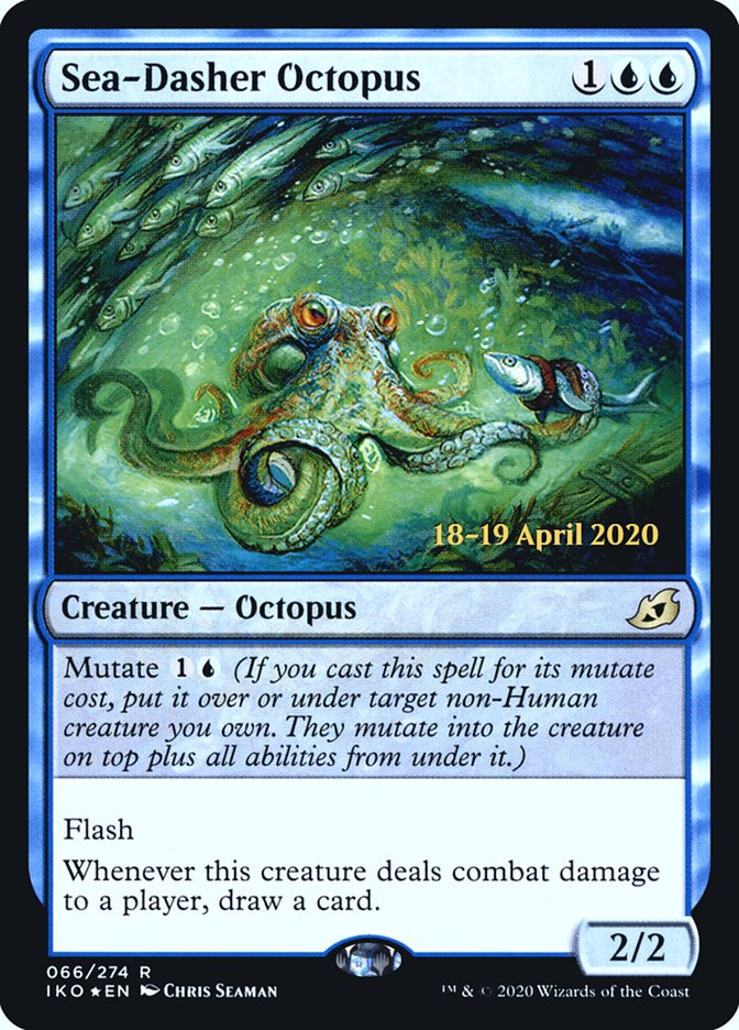 Sea-Dasher Octopus [Ikoria: Lair of Behemoths Prerelease Promos] | GrognardGamesBatavia