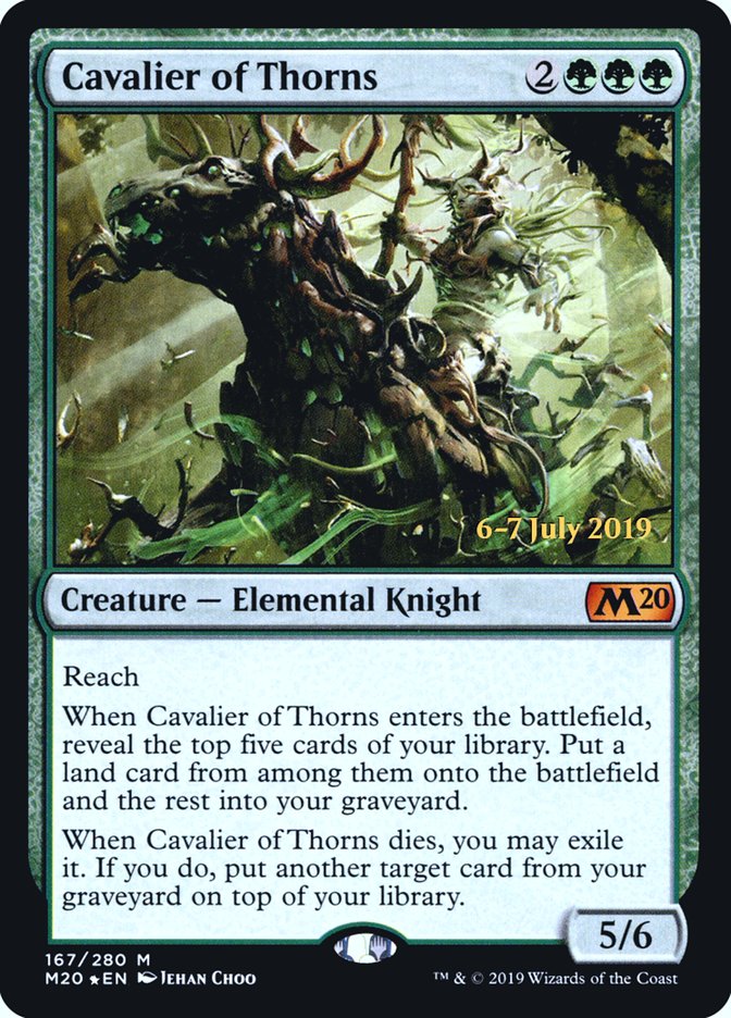 Cavalier of Thorns [Core Set 2020 Prerelease Promos] | GrognardGamesBatavia