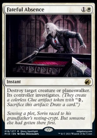 Fateful Absence (Promo Pack) [Innistrad: Midnight Hunt Promos] | GrognardGamesBatavia