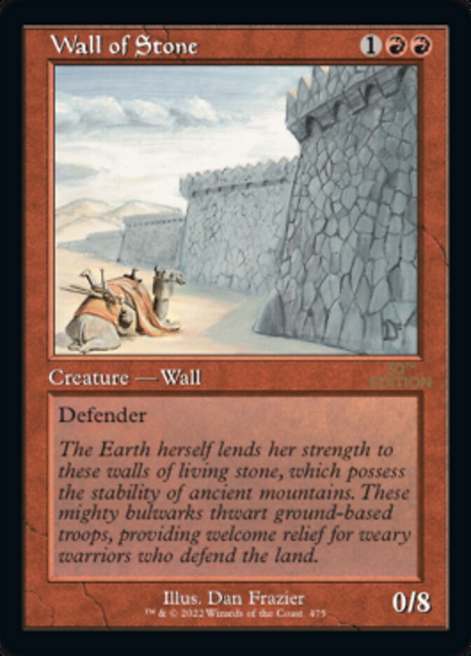 Wall of Stone (Retro) [30th Anniversary Edition] | GrognardGamesBatavia