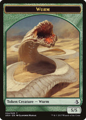 Unwavering Initiate // Wurm Double-Sided Token [Amonkhet Tokens] | GrognardGamesBatavia